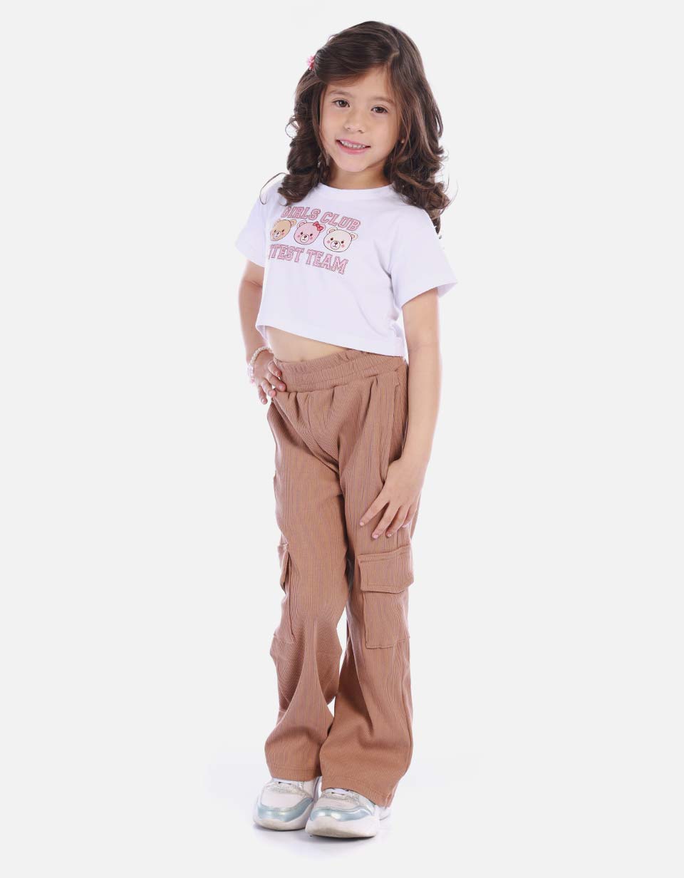 Pantalón en Rib para Niña