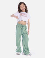 Pantalón amplio con Cintura Resortada