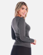Camiseta deportiva manga larga para Mujer