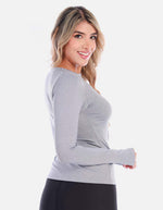 Camiseta deportiva manga larga para Mujer
