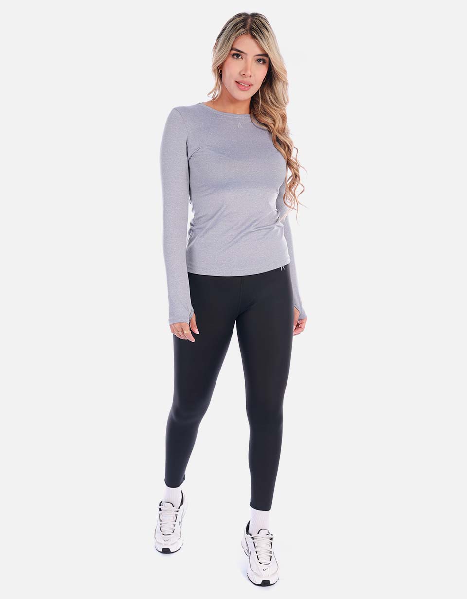 Camiseta deportiva manga larga para Mujer