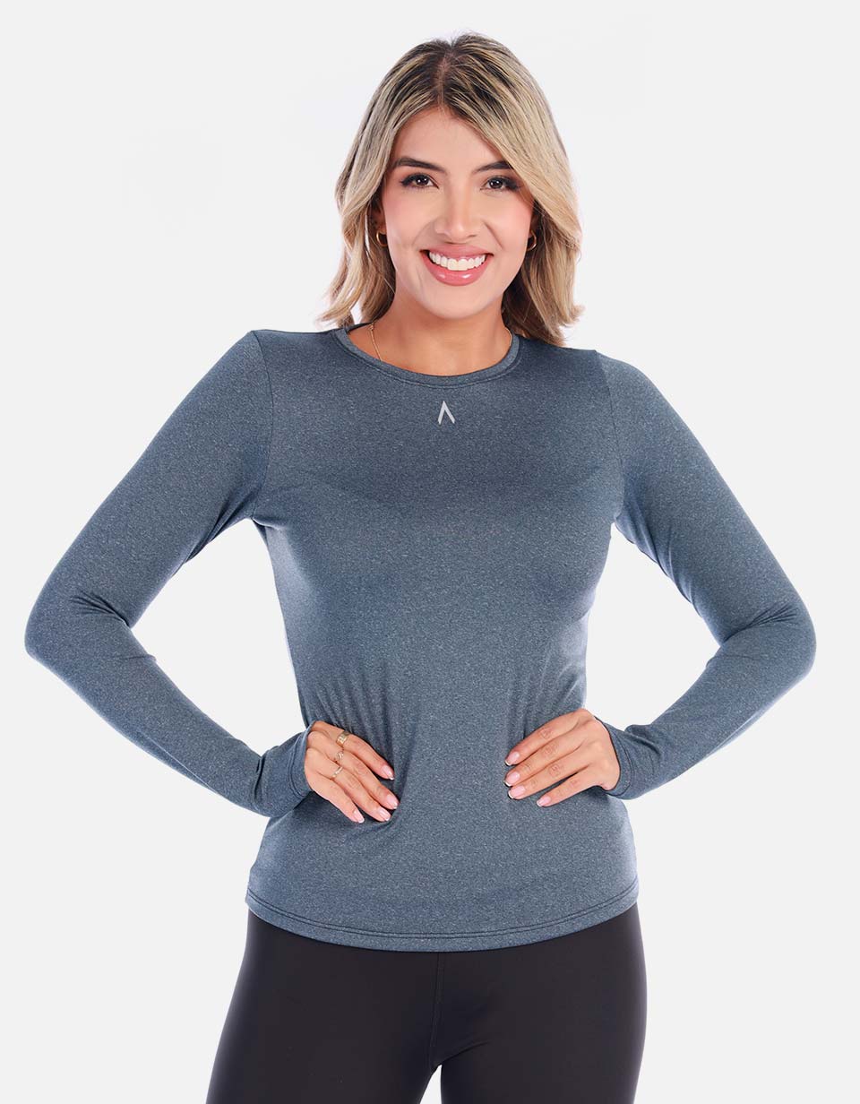 Camiseta deportiva manga larga para Mujer