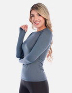Camiseta deportiva manga larga para Mujer