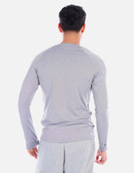Camiseta deportiva hombre manga larga ajuste fit