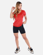 Camiseta deportiva cuello v manga corta