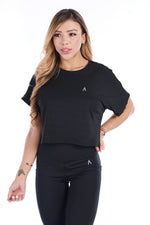 Camiseta crop deportiva