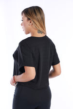 Camiseta crop deportiva