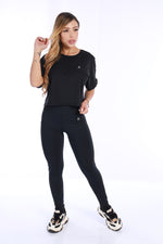 Camiseta crop deportiva