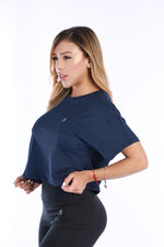 Camiseta crop deportiva