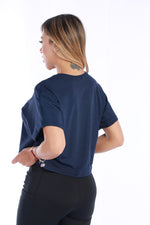Camiseta crop deportiva
