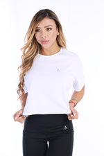 Camiseta crop deportiva