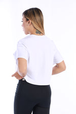 Camiseta crop deportiva