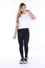 Camiseta crop deportiva