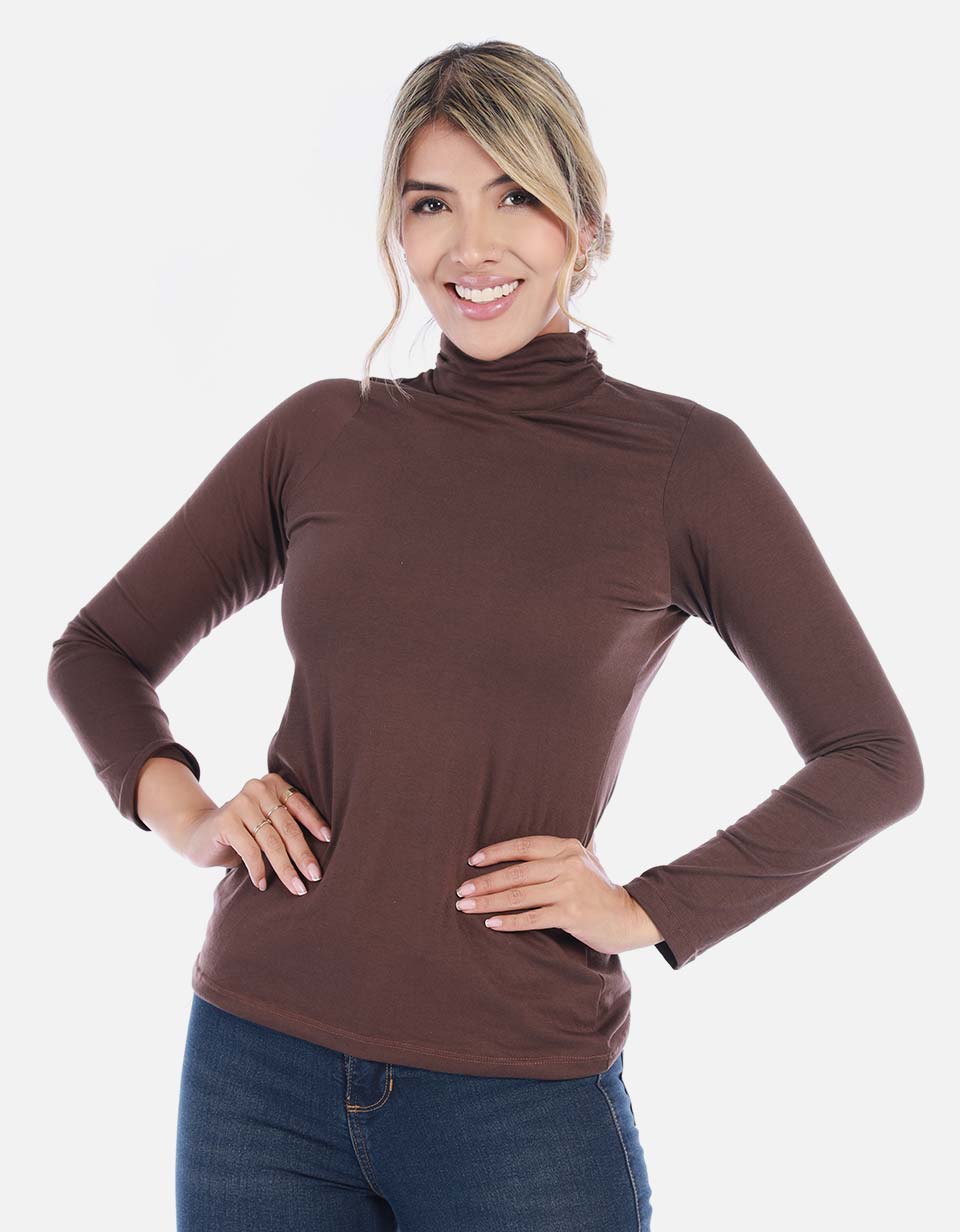 Blusa Mujer manga larga Básica