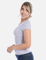 Camiseta Básica Femenina Cómoda y Versátil