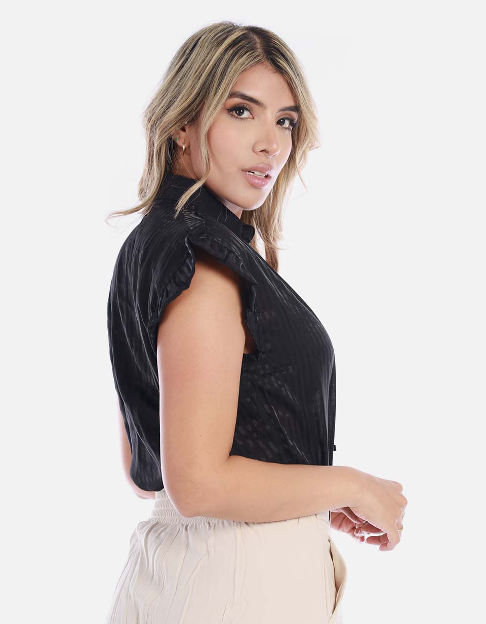 Blusa Mujer con Detalle en mangas