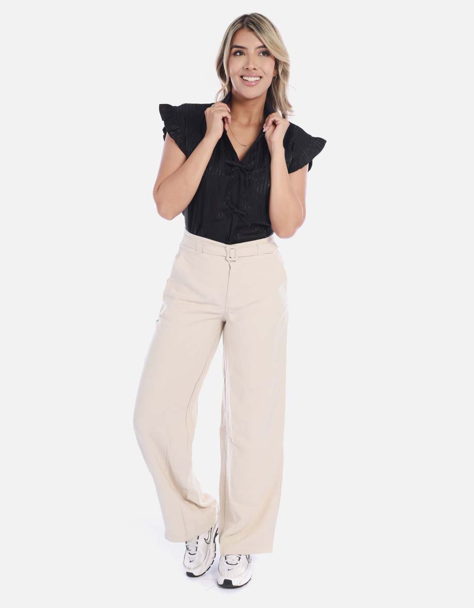 Blusa Mujer con Detalle en mangas