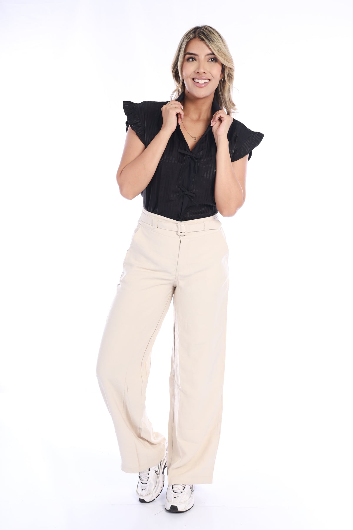 Blusa Mujer con Detalle en mangas