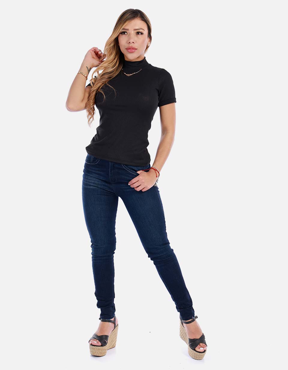 Blusa elegante para mujer manga corta