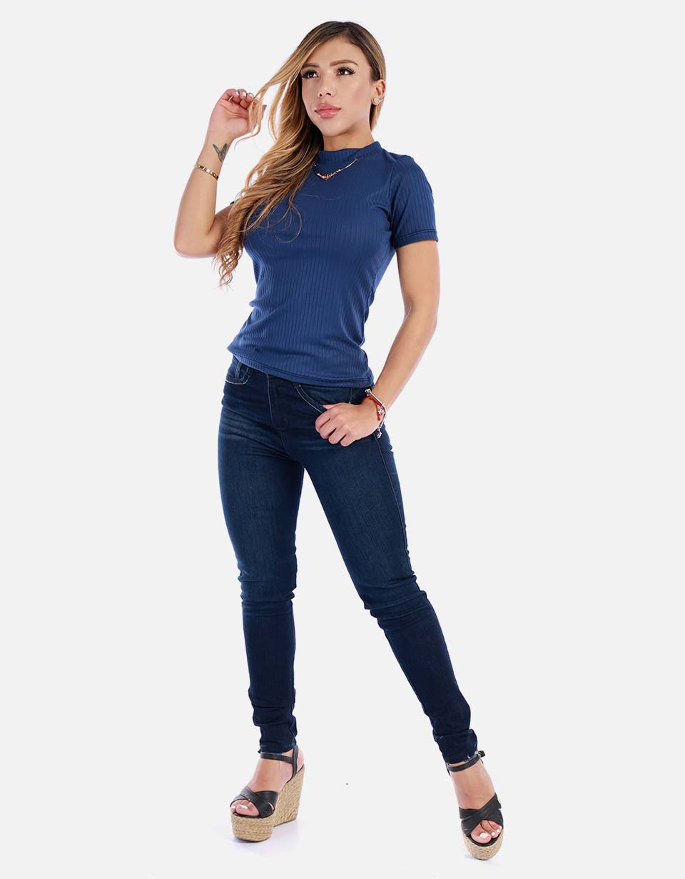 Blusa elegante para mujer manga corta