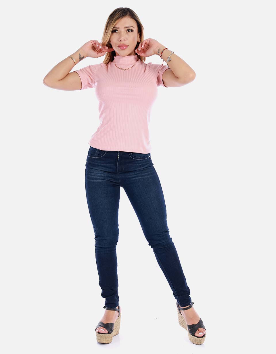 Blusa elegante para mujer manga corta