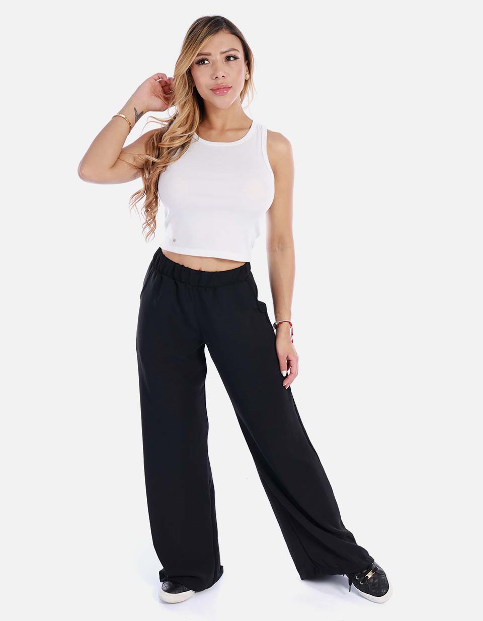 Blusa mujer manga sisa cuello redondo