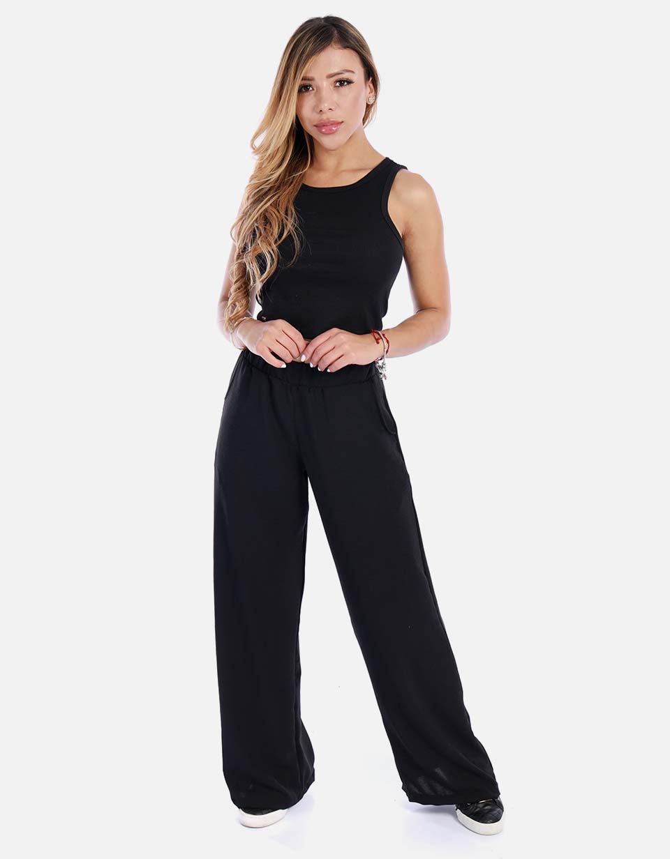 Blusa mujer manga sisa cuello redondo