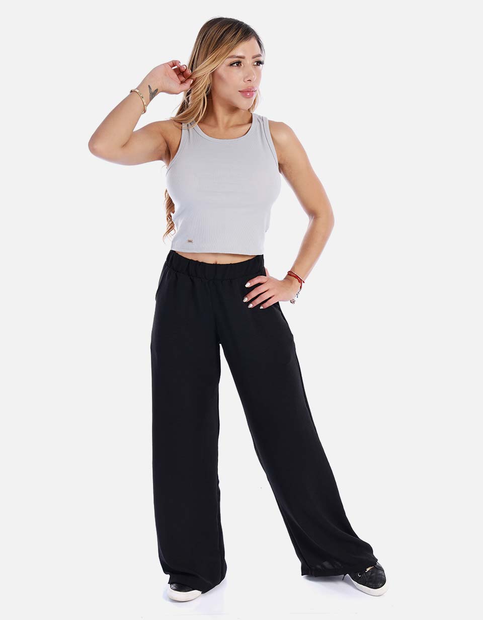 Blusa mujer manga sisa cuello redondo
