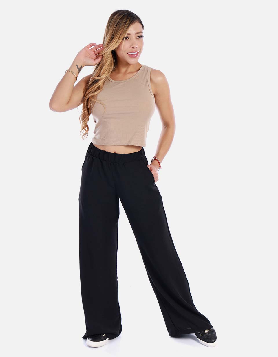 Blusa mujer manga sisa cuello redondo