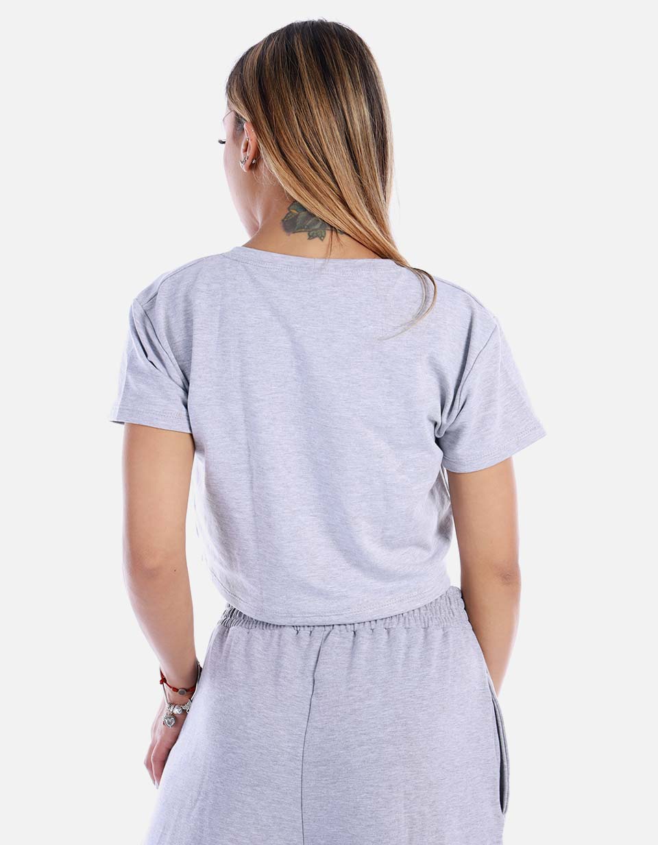Camiseta crop de mujer