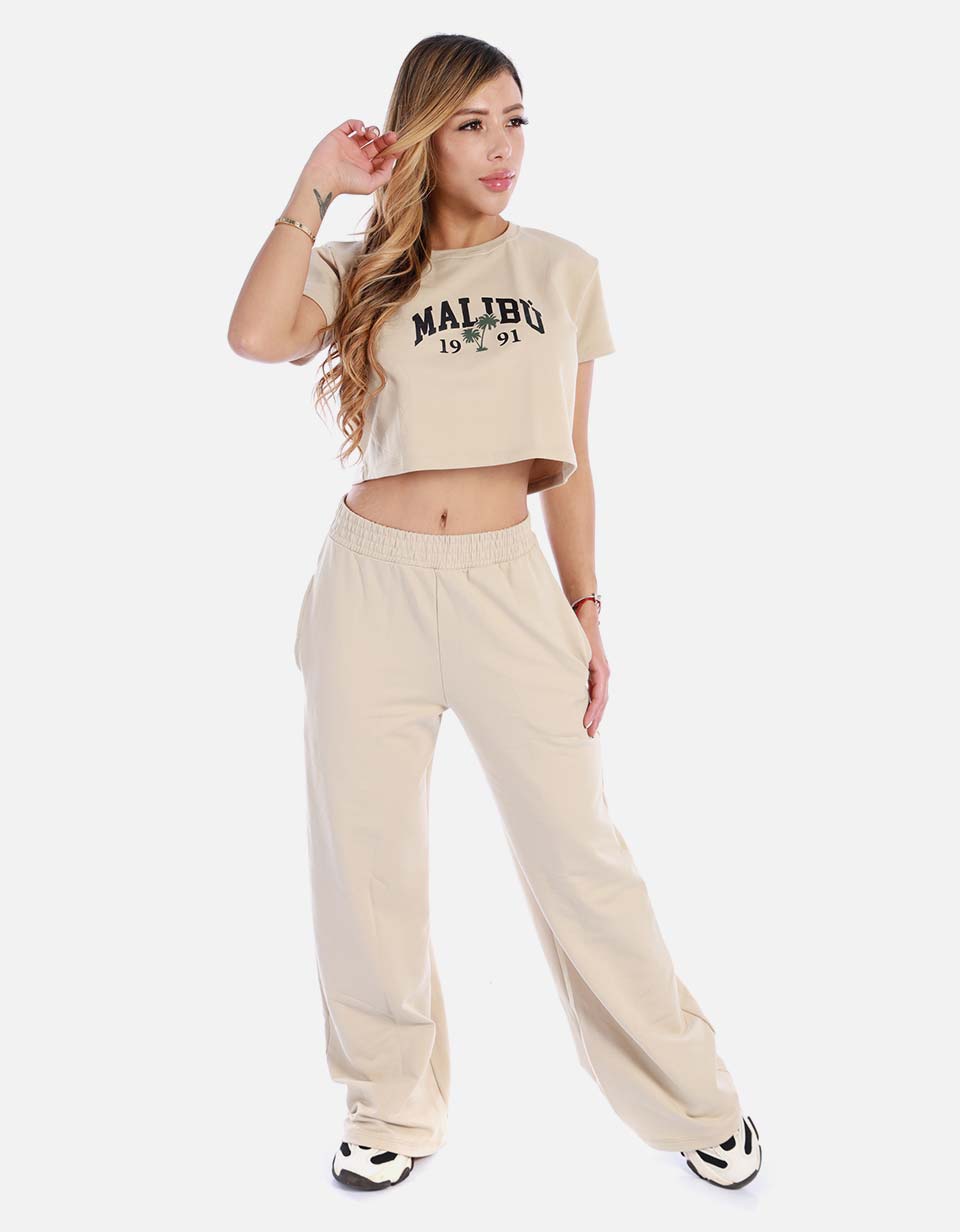 Camiseta crop de mujer