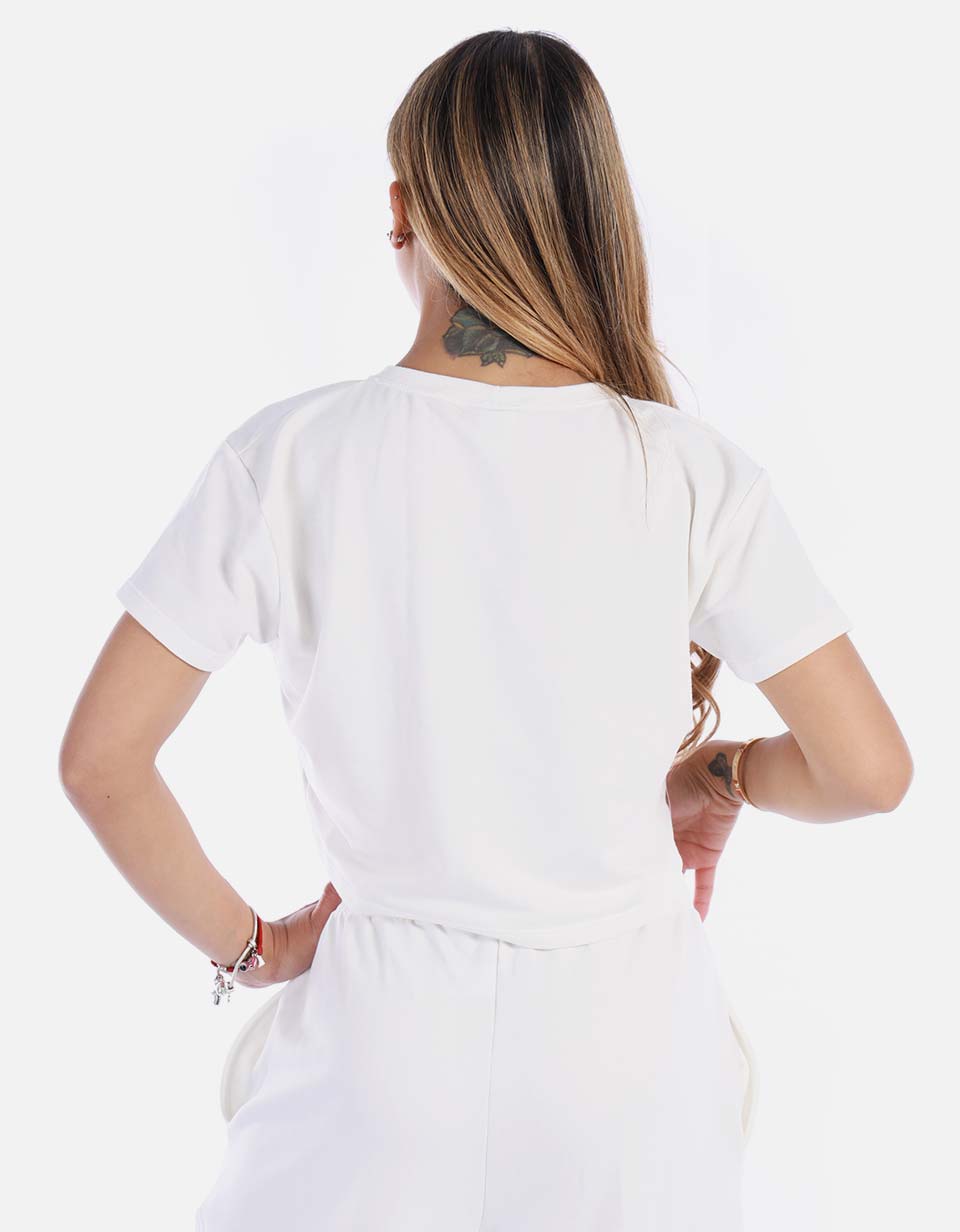 Camiseta crop de mujer
