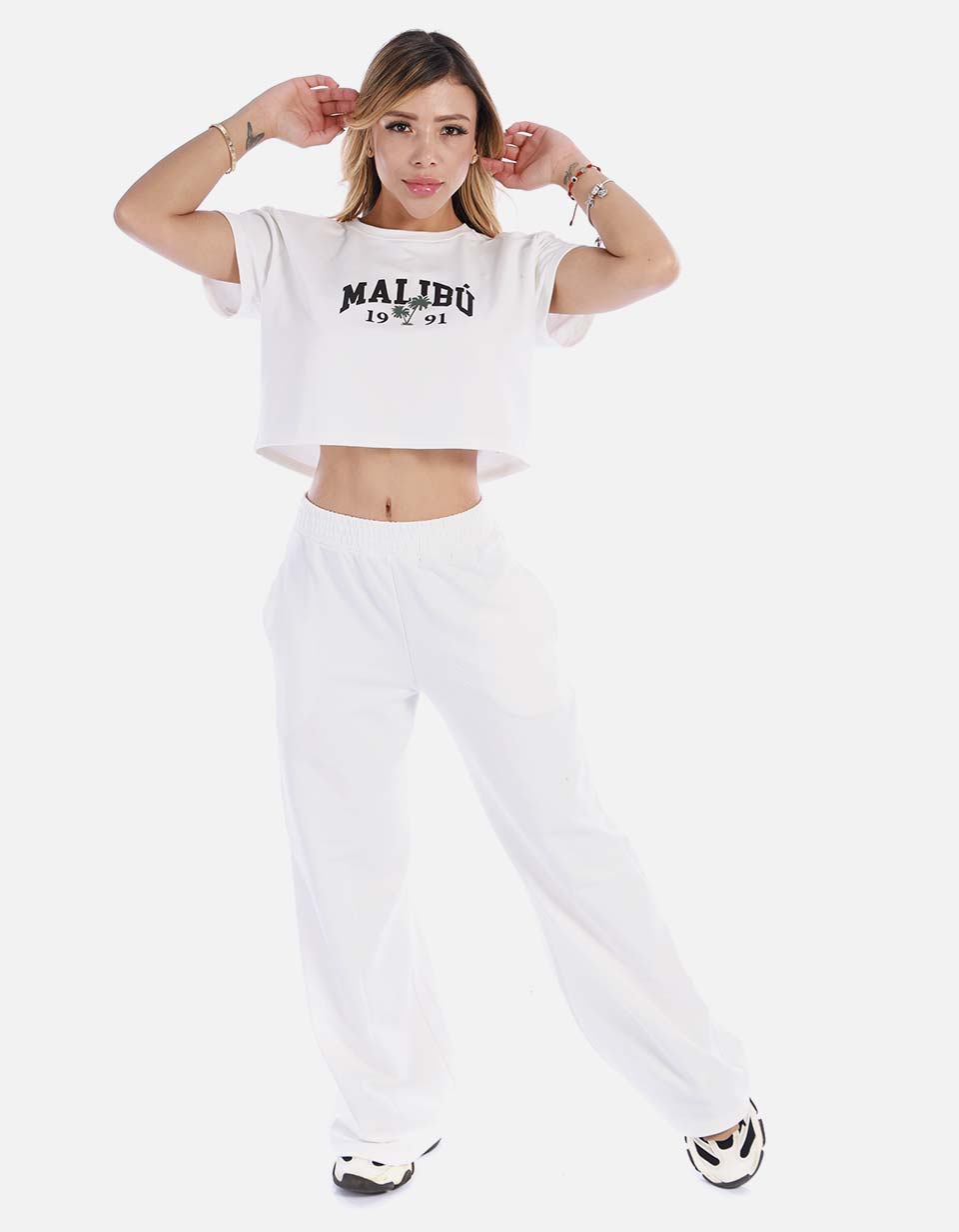 Camiseta crop de mujer