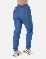 Jogger Denim Mujer Azul Índigo