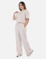 Conjunto Wide Leg Mujer Marfil