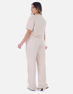 Conjunto Wide Leg Mujer Marfil