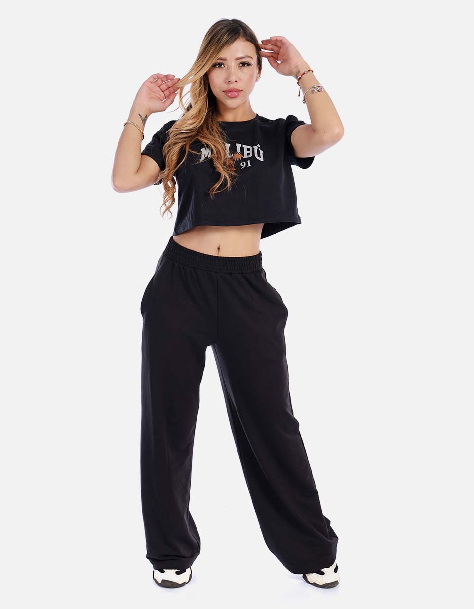 Camiseta crop de mujer
