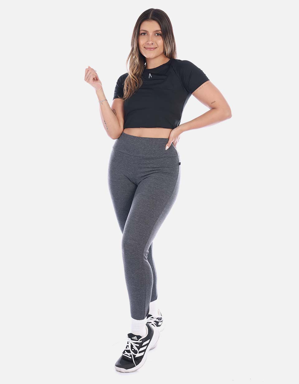 Legging Deportivo Mujer Gris Oscuro