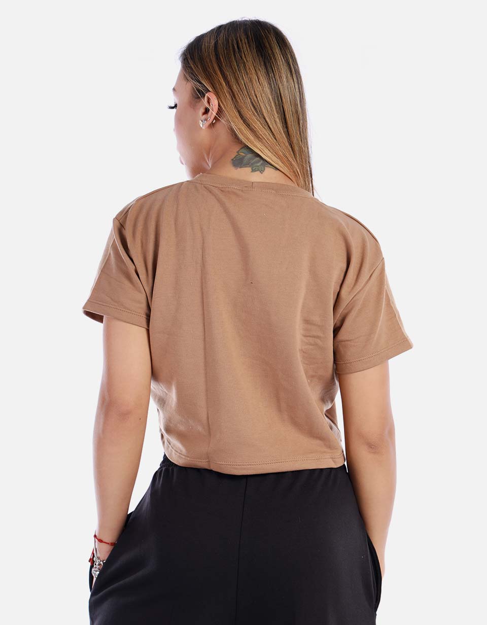 Camiseta crop de mujer