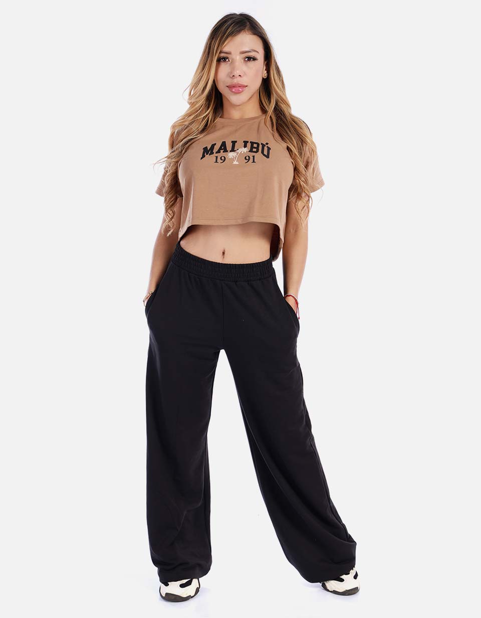 Camiseta crop de mujer