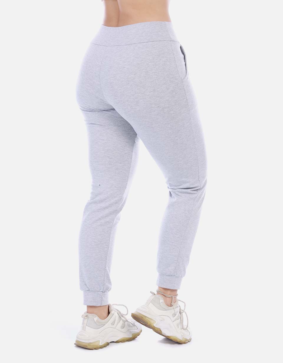 Jogger Deportivo Mujer Gris Claro
