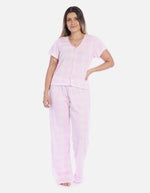 Pijama Conjunto Pantalón Largo Mujer Rosado
