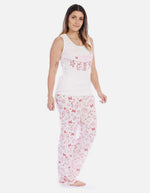 Pijama Conjunto Pantalón Largo Mujer Marfil