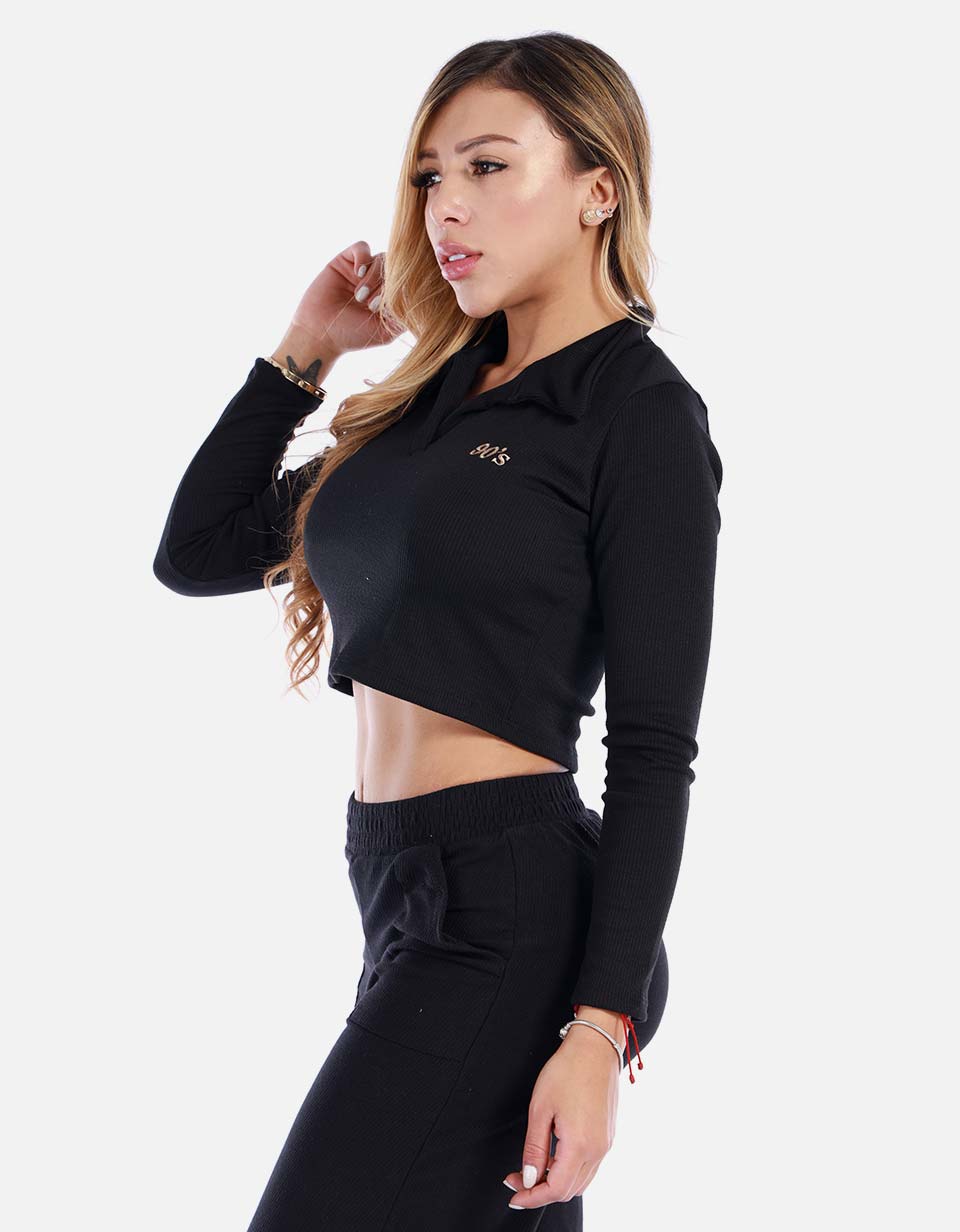 Buzo acanalado para mujer