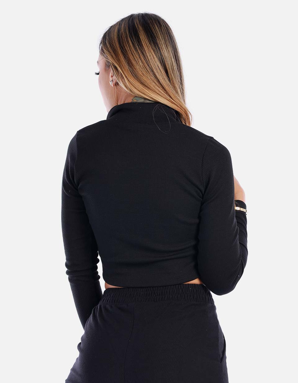 Buzo acanalado para mujer