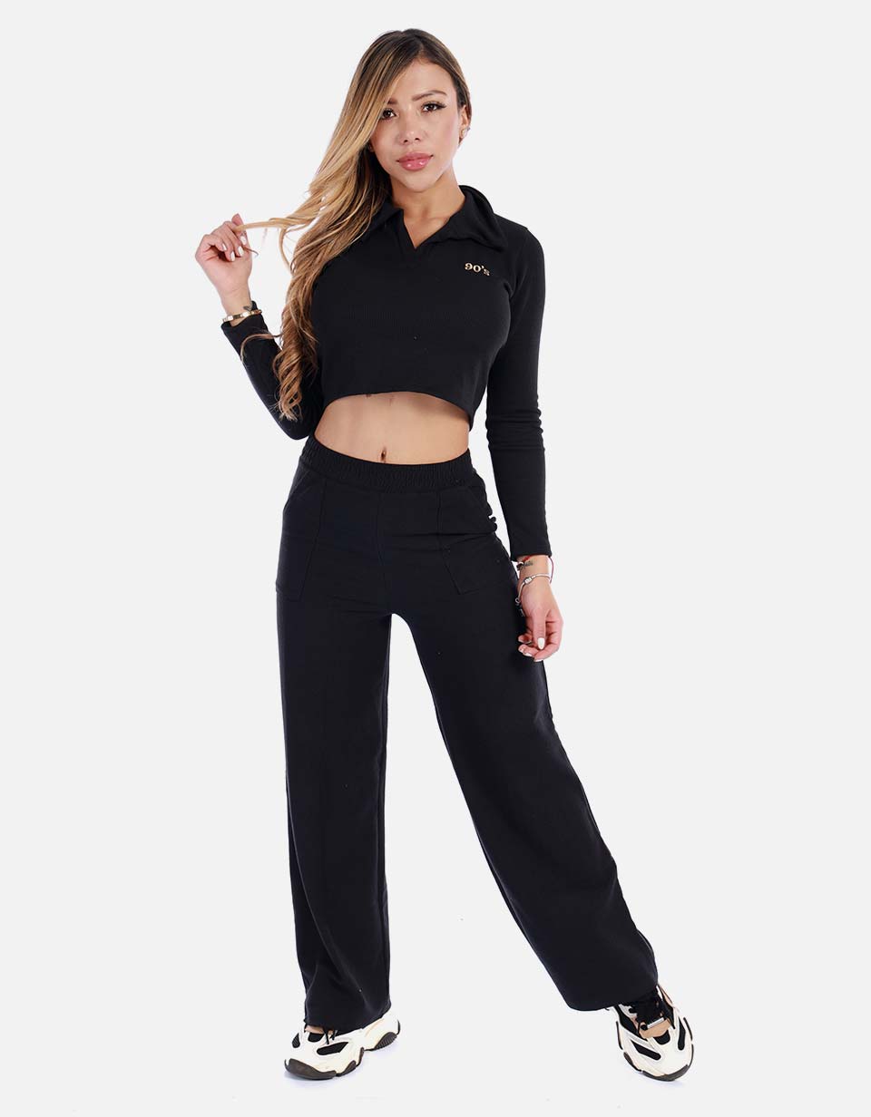 Buzo acanalado para mujer