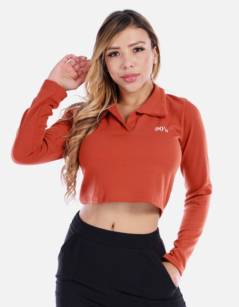 Buzo acanalado para mujer