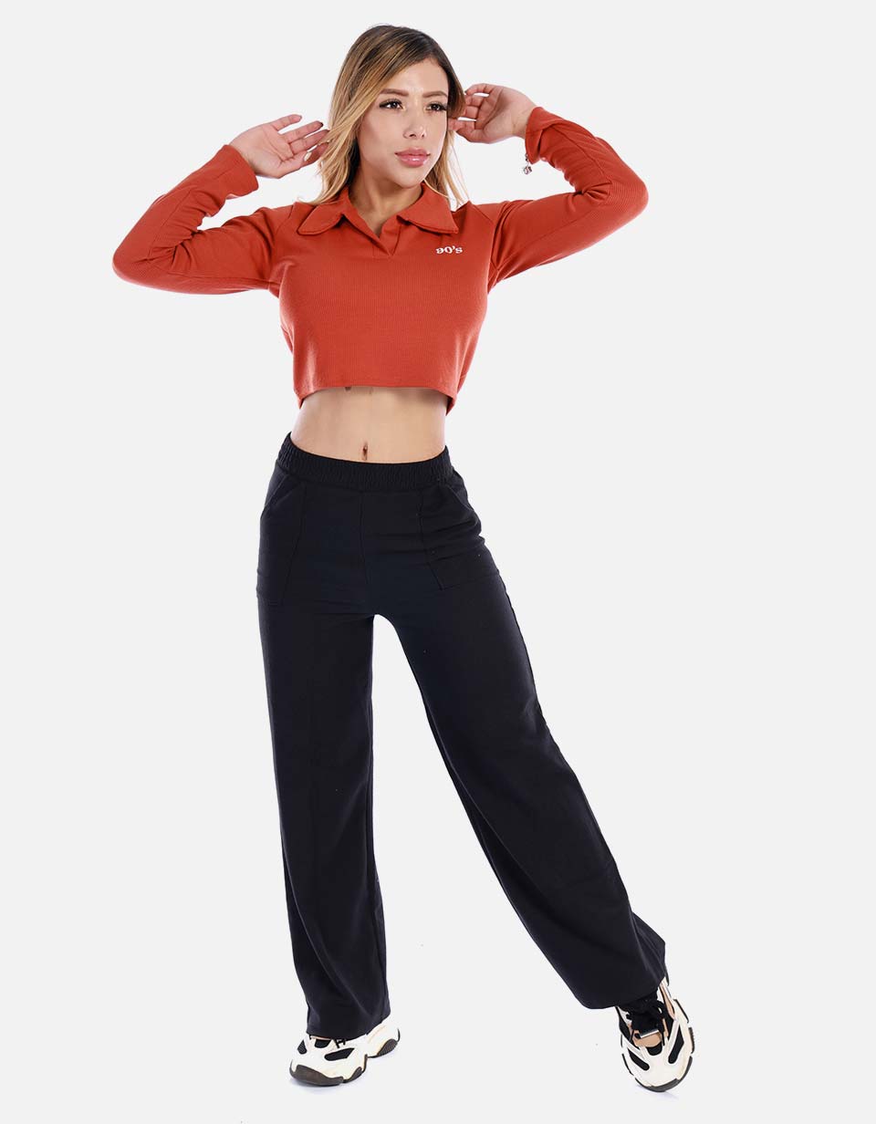 Buzo acanalado para mujer