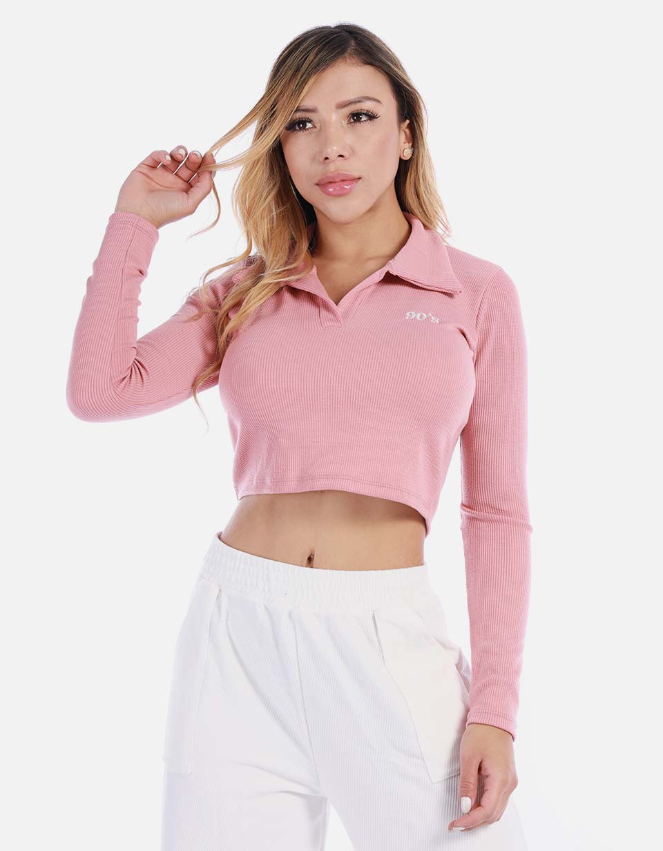 Buzo acanalado para mujer