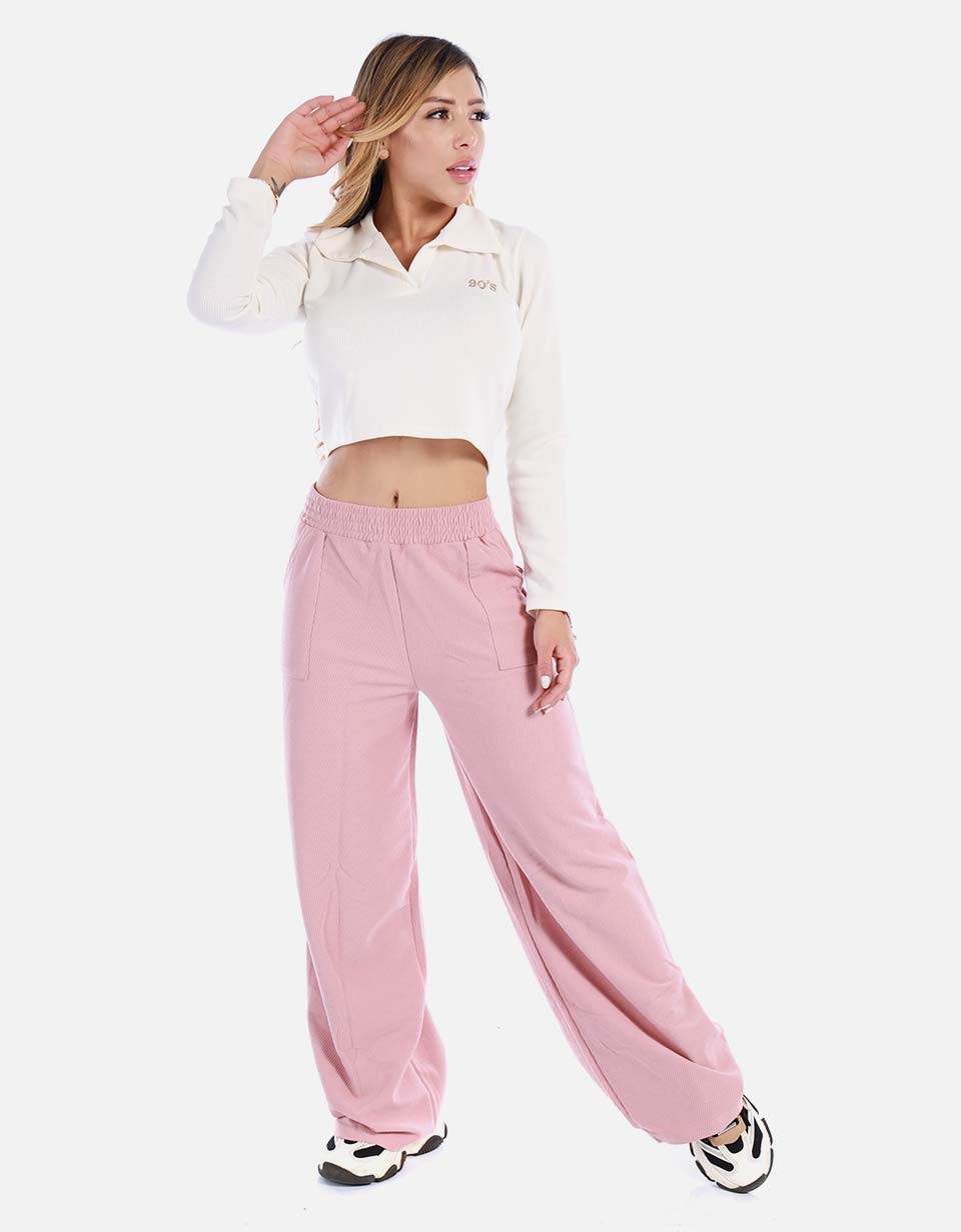 Buzo acanalado para mujer